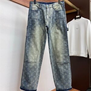 Louis Vuitton Stylish Blue Designer Men Jeans